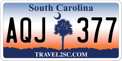SC license plate AQJ377