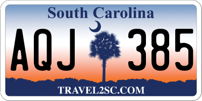 SC license plate AQJ385