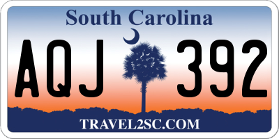 SC license plate AQJ392