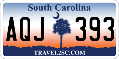 SC license plate AQJ393