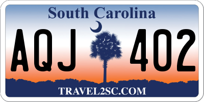 SC license plate AQJ402