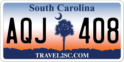 SC license plate AQJ408