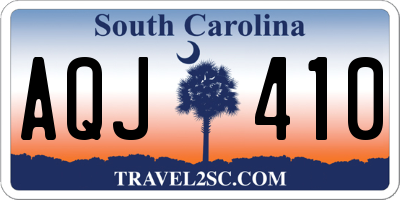 SC license plate AQJ410