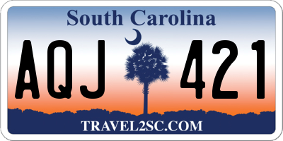 SC license plate AQJ421