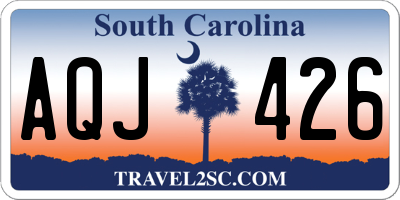 SC license plate AQJ426