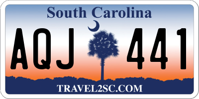 SC license plate AQJ441