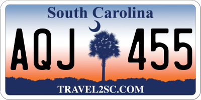 SC license plate AQJ455