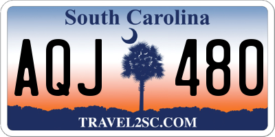 SC license plate AQJ480