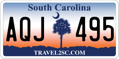 SC license plate AQJ495
