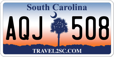 SC license plate AQJ508