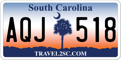 SC license plate AQJ518
