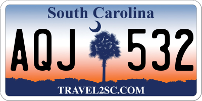 SC license plate AQJ532