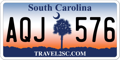 SC license plate AQJ576