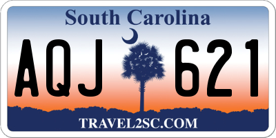 SC license plate AQJ621