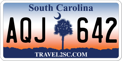 SC license plate AQJ642