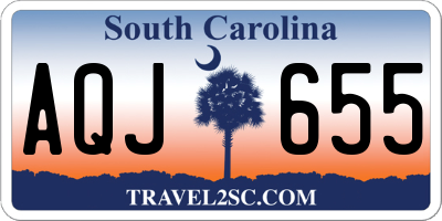 SC license plate AQJ655