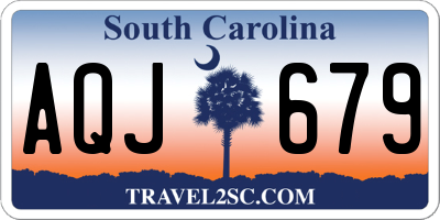 SC license plate AQJ679
