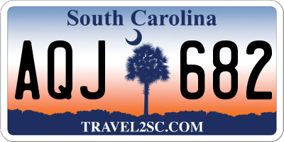 SC license plate AQJ682