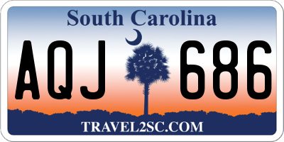 SC license plate AQJ686