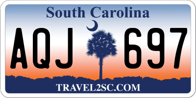 SC license plate AQJ697