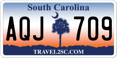 SC license plate AQJ709