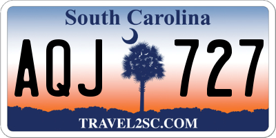 SC license plate AQJ727
