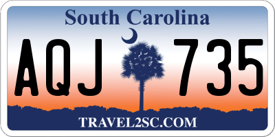 SC license plate AQJ735