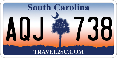 SC license plate AQJ738