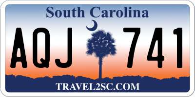 SC license plate AQJ741