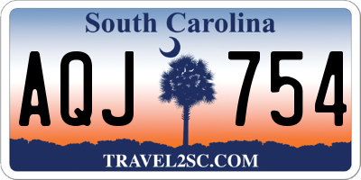 SC license plate AQJ754