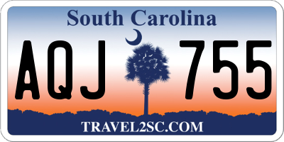 SC license plate AQJ755