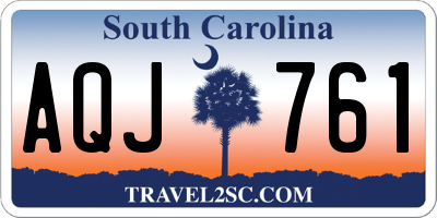SC license plate AQJ761