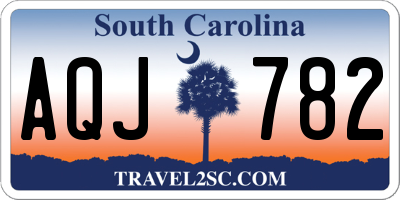 SC license plate AQJ782