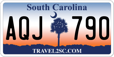 SC license plate AQJ790