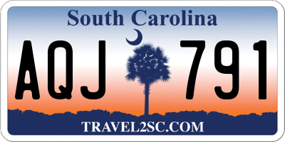 SC license plate AQJ791