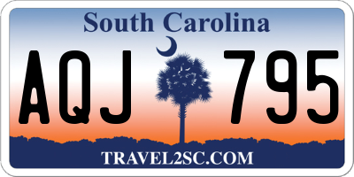 SC license plate AQJ795