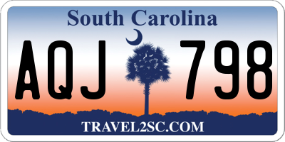 SC license plate AQJ798