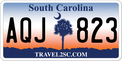 SC license plate AQJ823