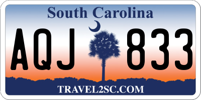 SC license plate AQJ833