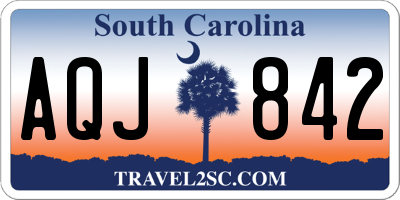 SC license plate AQJ842