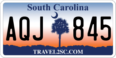 SC license plate AQJ845
