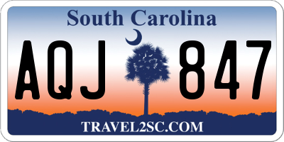 SC license plate AQJ847