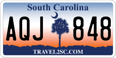 SC license plate AQJ848