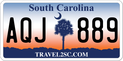 SC license plate AQJ889