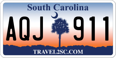 SC license plate AQJ911