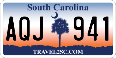 SC license plate AQJ941