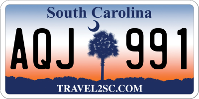 SC license plate AQJ991