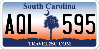 SC license plate AQL595