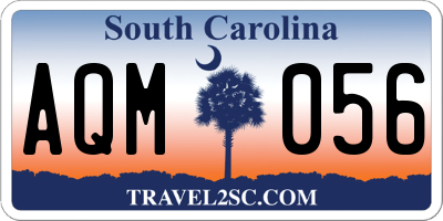 SC license plate AQM056