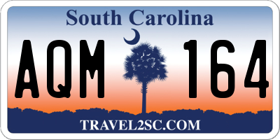 SC license plate AQM164
